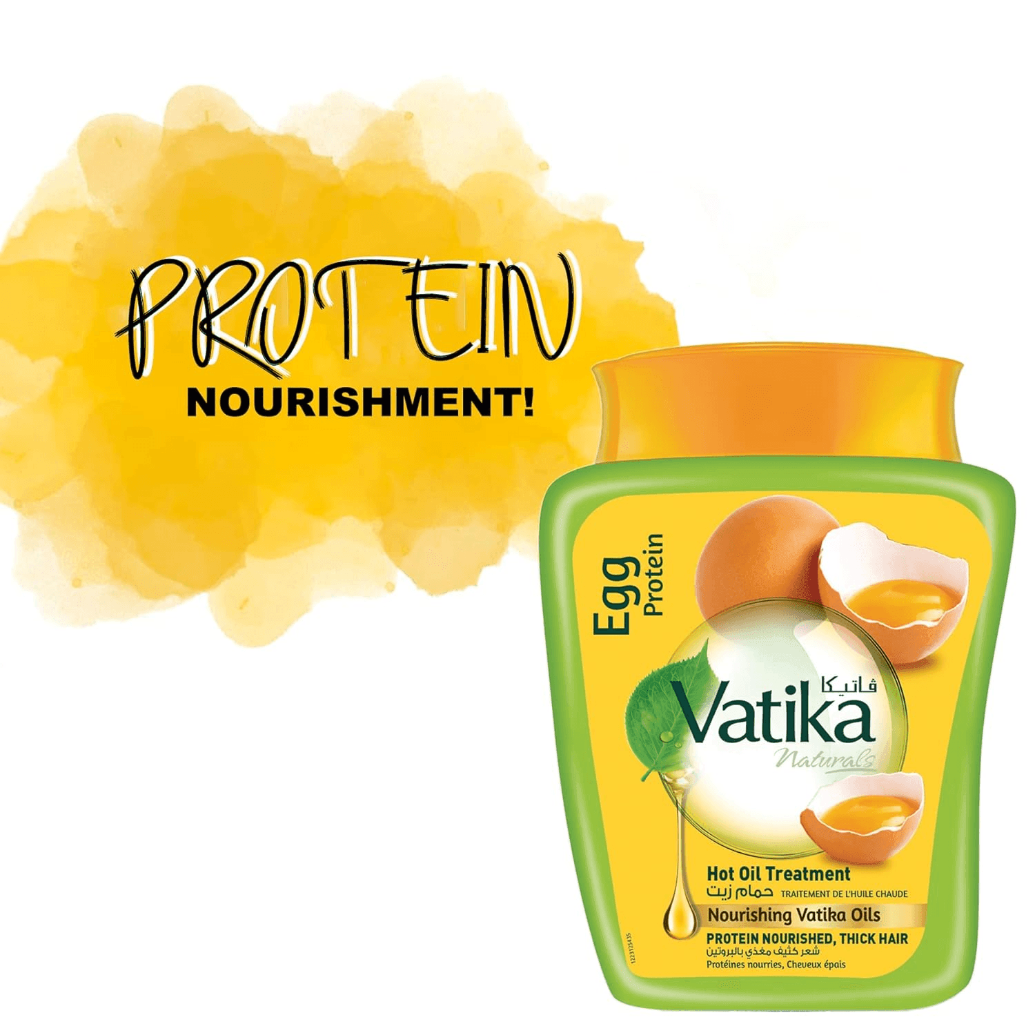 Dabur Vatika Egg Protein Hot Oil Treatment For Thick Hair - 500g - Pinoyhyper