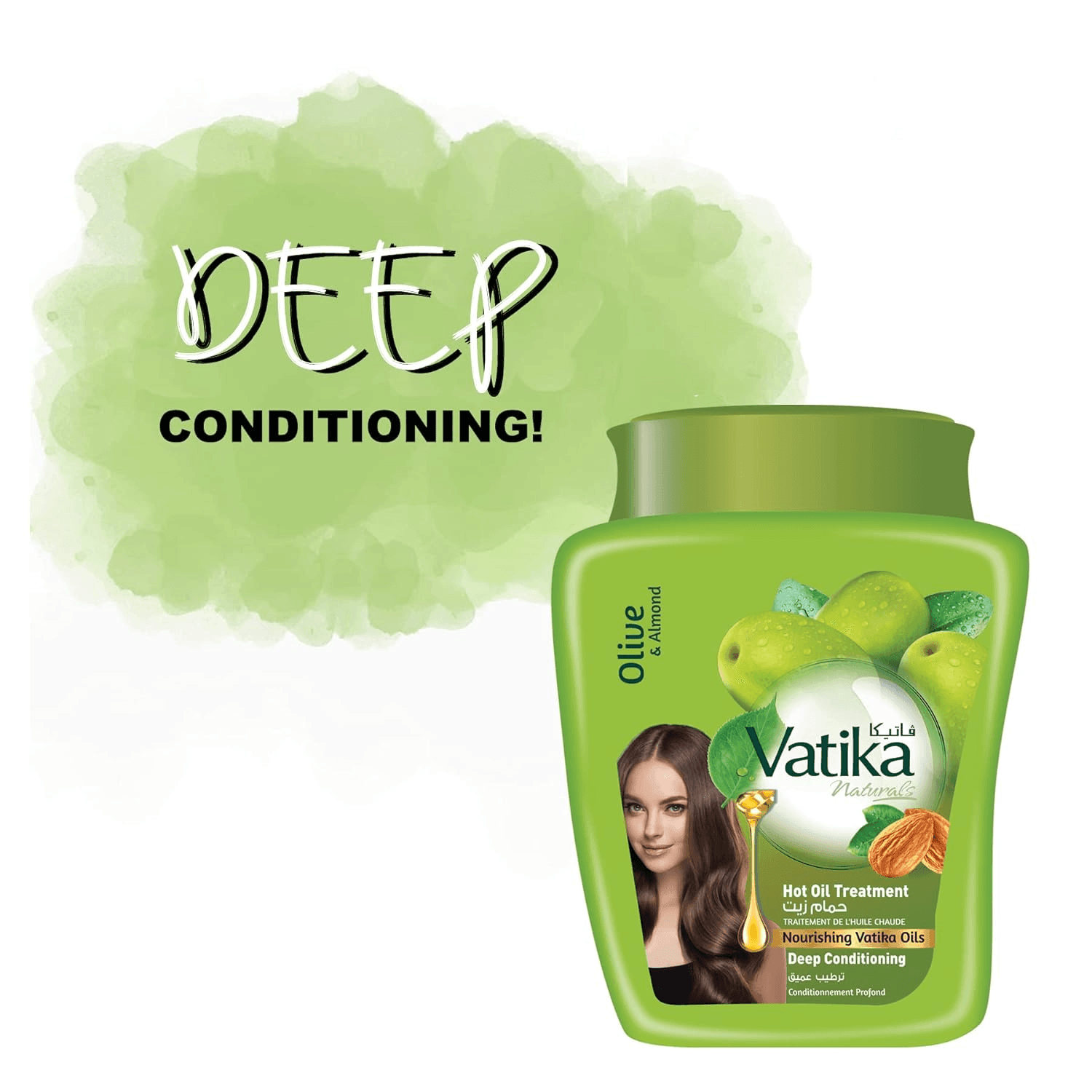 Dabur Vatika Olive & Almond Hot Oil Treatment Deep Conditioning - 500g - Pinoyhyper