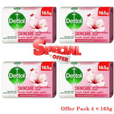 Dettol Anti Bacterial Skincare Bar Soap 4 × 165g - Pinoyhyper