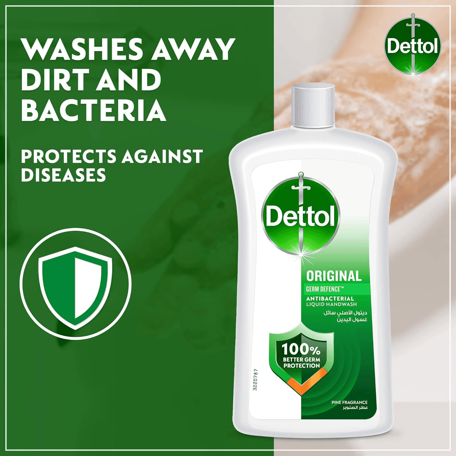 Dettol Original 100% Germ Protection Antibacterial Liquid Handwash - 200ml - Pinoyhyper