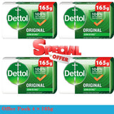 Dettol Original Germ Defence Anti-Bacterial Bar Soap 4 × 165g - Pinoyhyper