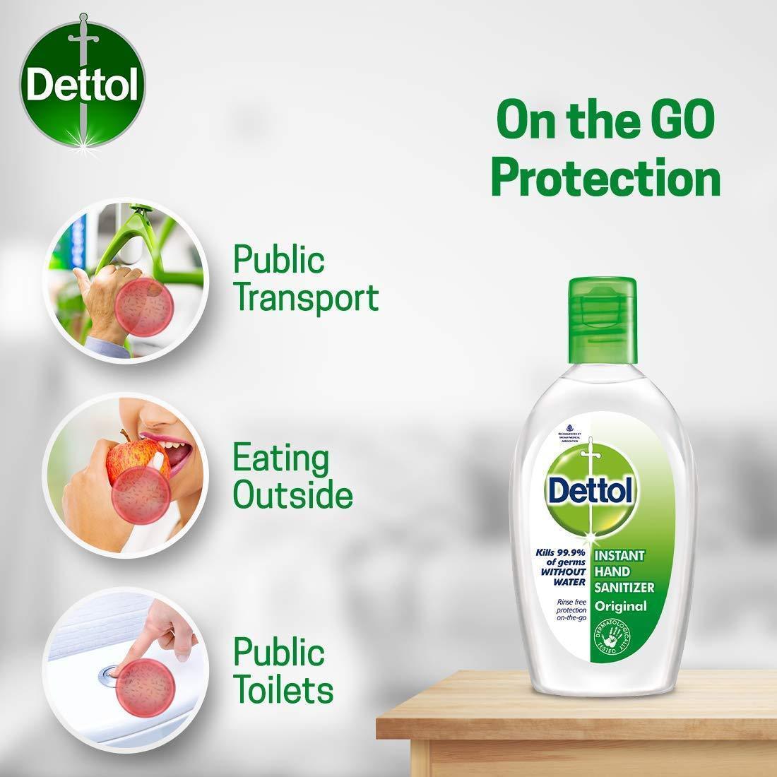 Dettol Original Germ Protection Alcohol based Hand Sanitizer- 50ml - Pinoyhyper