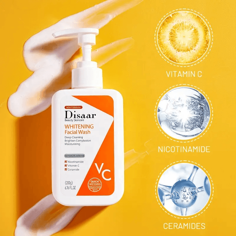 Disaar Beauty Skincare Vitamin C Whitening Facial Wash - 200g - Pinoyhyper