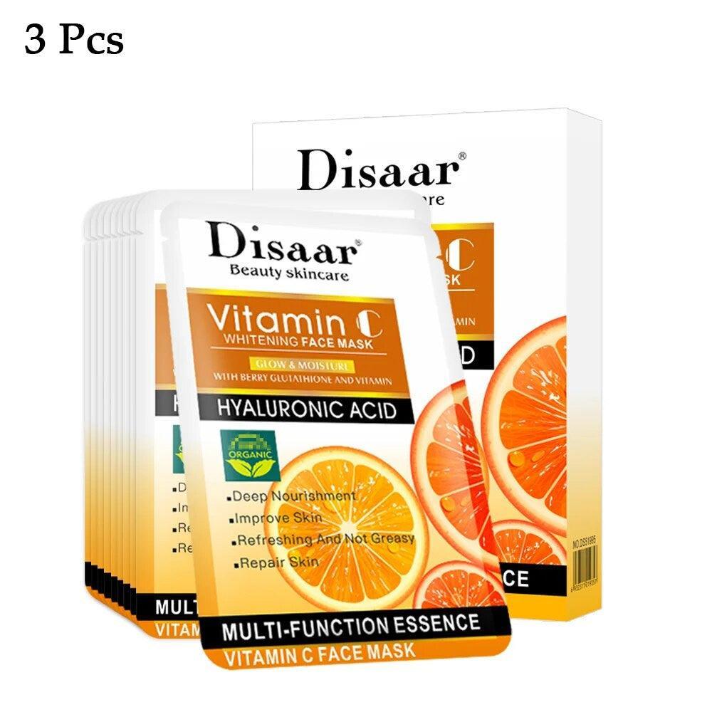 Disaar Multi Function Essence Vitamin C Whitening Face Mask - 3 Pcs - Pinoyhyper