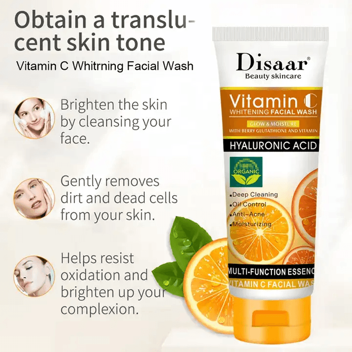 Disaar Vitamin C Whitening Facial Wash - 100ml - Pinoyhyper