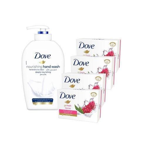 Dove Go Fresh Revive Soap 135gm 4pc + Handwash 220ml Free - Pinoyhyper