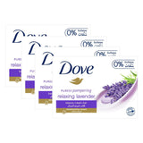 Dove Relaxing Lavender Beauty Cream Bar Soap - 4 × 135g (Offer) - Pinoyhyper