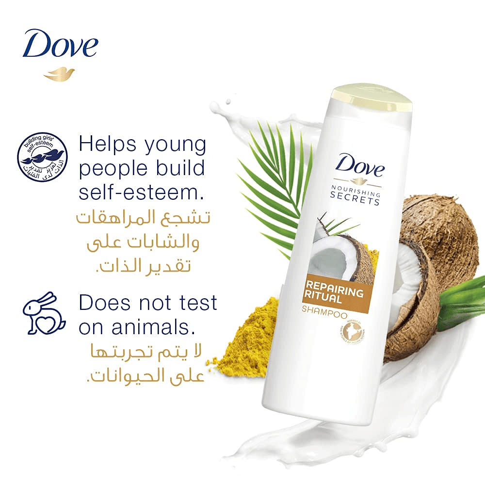 Dove Repairing Ritual Shampoo Coconut - 400ml - Pinoyhyper