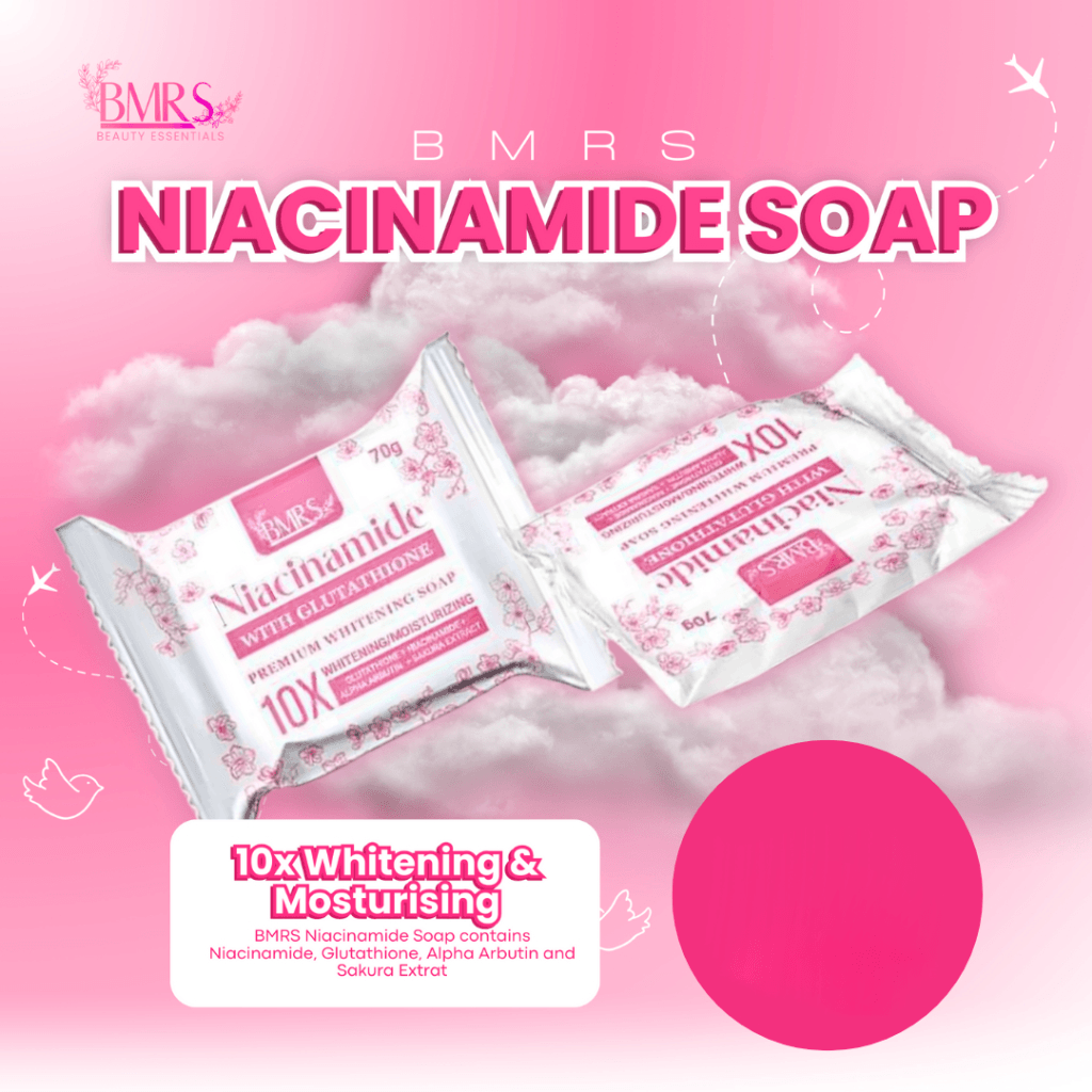 BMRS Niacinamide Soap 10x Whitening With Glutathione - 70g