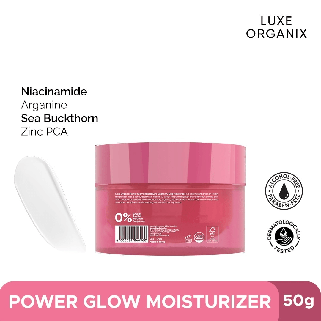 Luxe Organix Power Glow Bright Revive Vitamin C Drip Moisturizer 50g