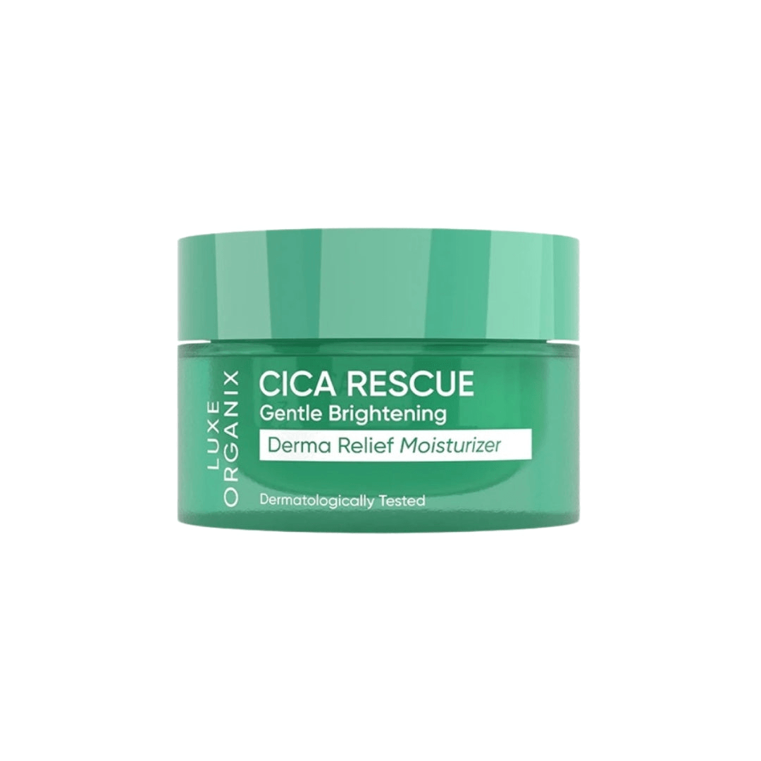 Luxe Organix Cica Rescue Gentle Brightening Derma Relief Moisturizer 50g