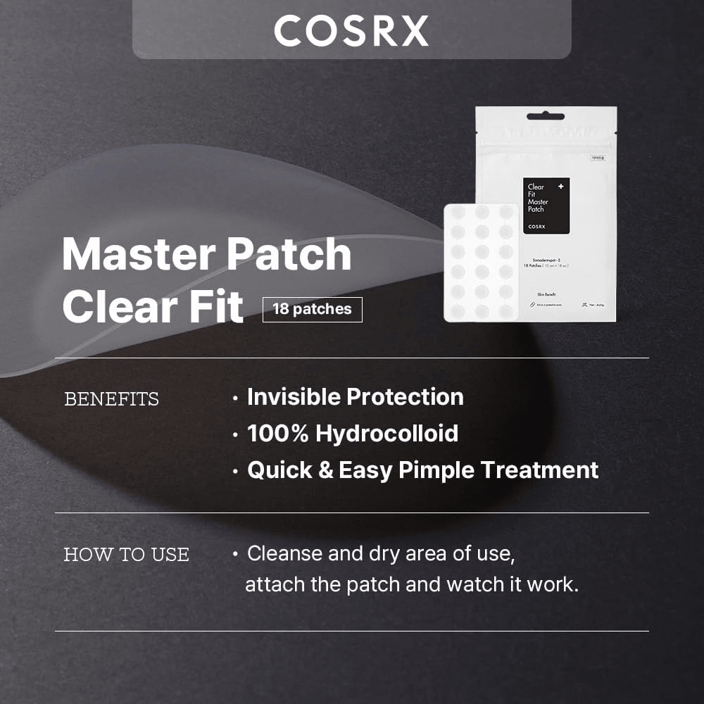 رقعة COSRX Clear Fit Master Patch - 18 رقعة