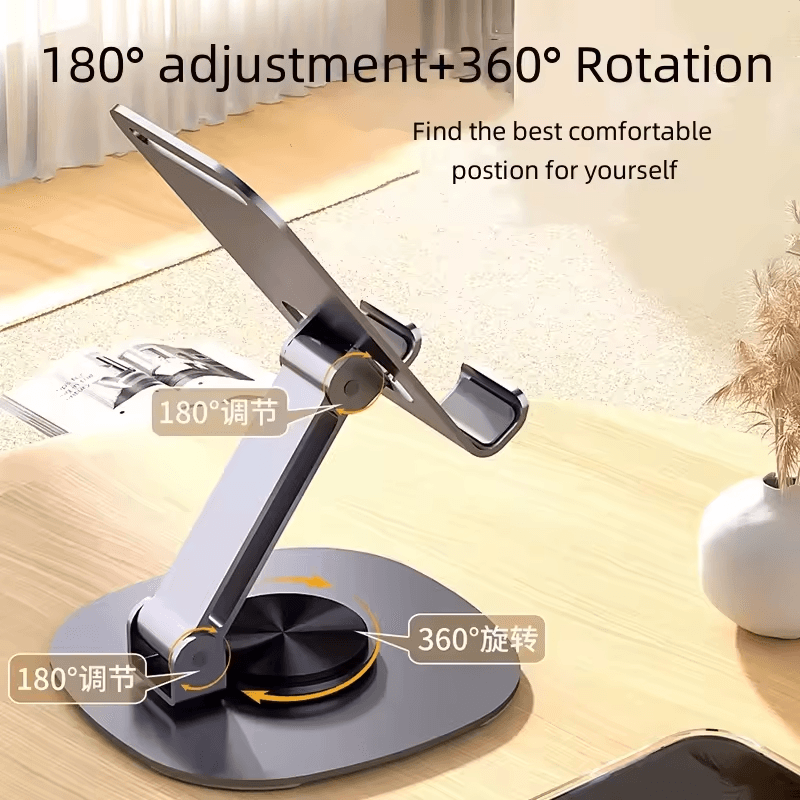 Metal 360 Rotating Desktop Folding Stand ZM-0114H