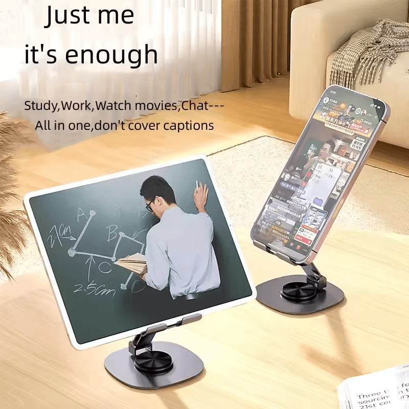 Metal 360 Rotating Desktop Folding Stand ZM-0114H