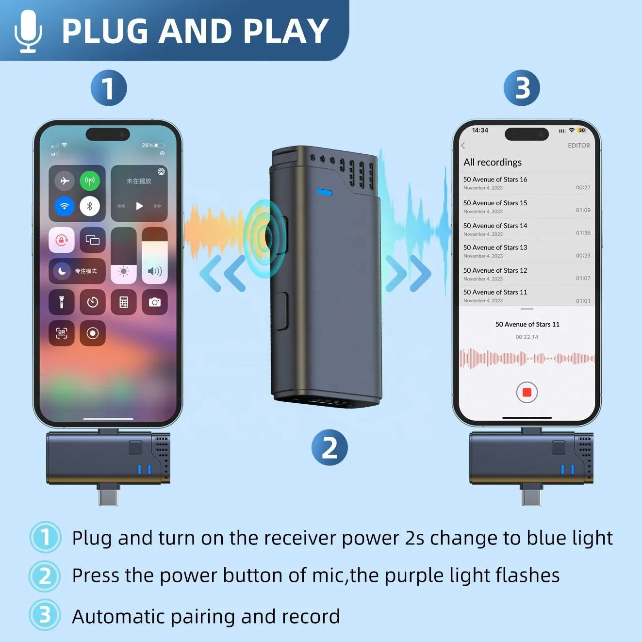 Jmary 2.4G Wireless Microphone For Mobile and Camera MW-16