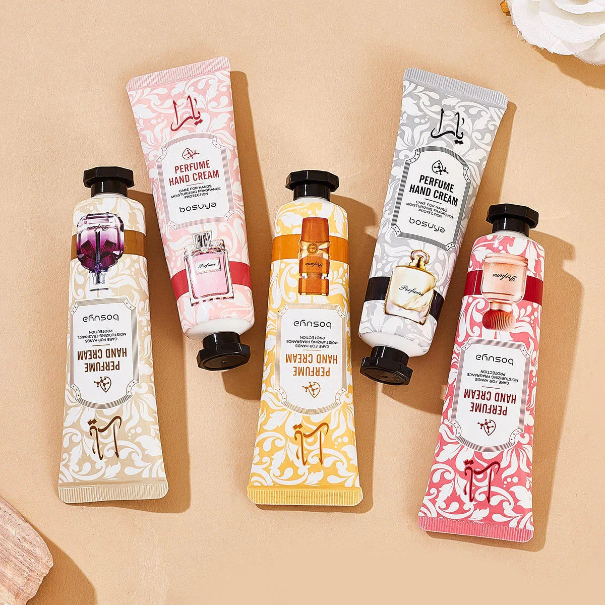 Bosuya Perfumed Hand Cream Set - 30g x 5 Pcs
