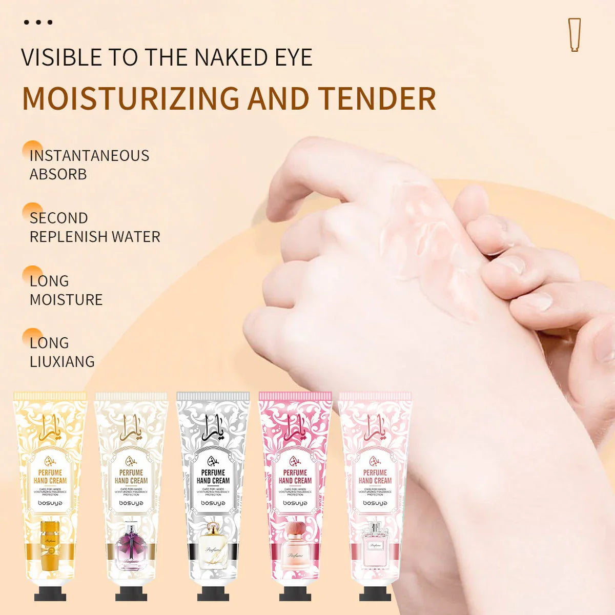 Bosuya Perfumed Hand Cream Set - 30g x 5 Pcs