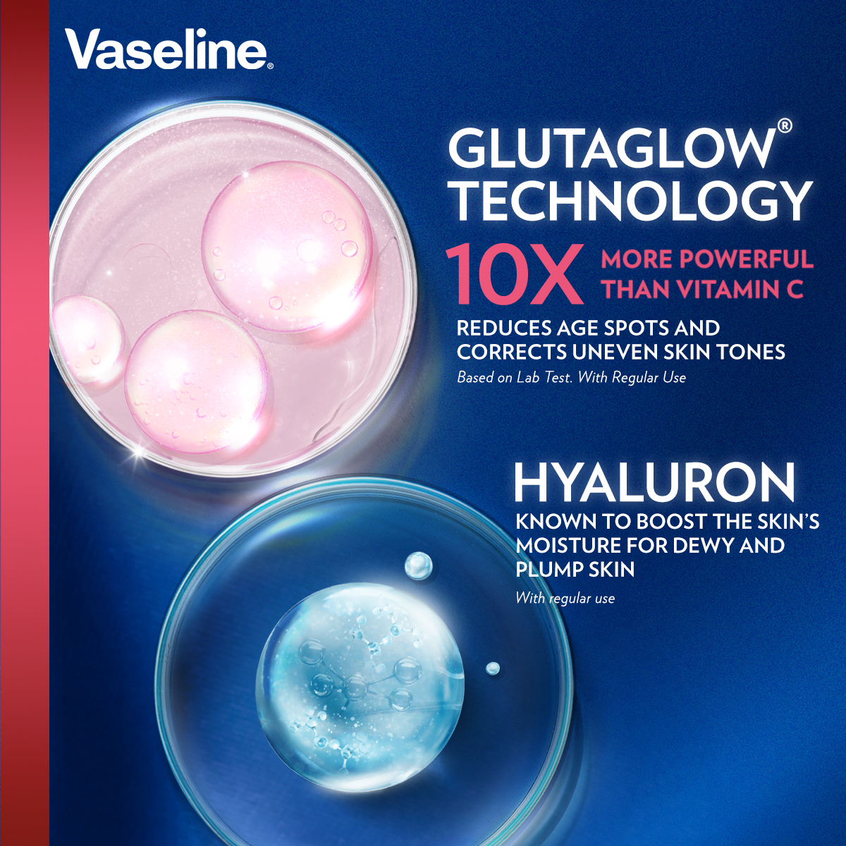 Vaseline Gluta-Hya Serum Burst Lotion Pro-Age Restore - 300ml