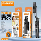 Plokama Live Streaming Bracket Tripod & Wireless Selfie Stick - K5