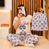 Women's Korean Fashion Pajamas 3 Pcs Set - HXF:1047#