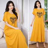 Elegant Embroidered Plus Size Maxi Dress - 6822#