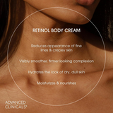Advanced Clinicals Retinol Firming Body Cream - 454g