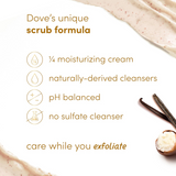 Dove Brown Vanilla Sugar & Shea Butter Body Scrub - 425g