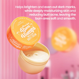 Luxe Organix Bye Bye Bum Bumps White & Clear Booty Scrub - 230g