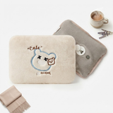 Cute Bear Embroidery Rechargeable Hot Water Bag