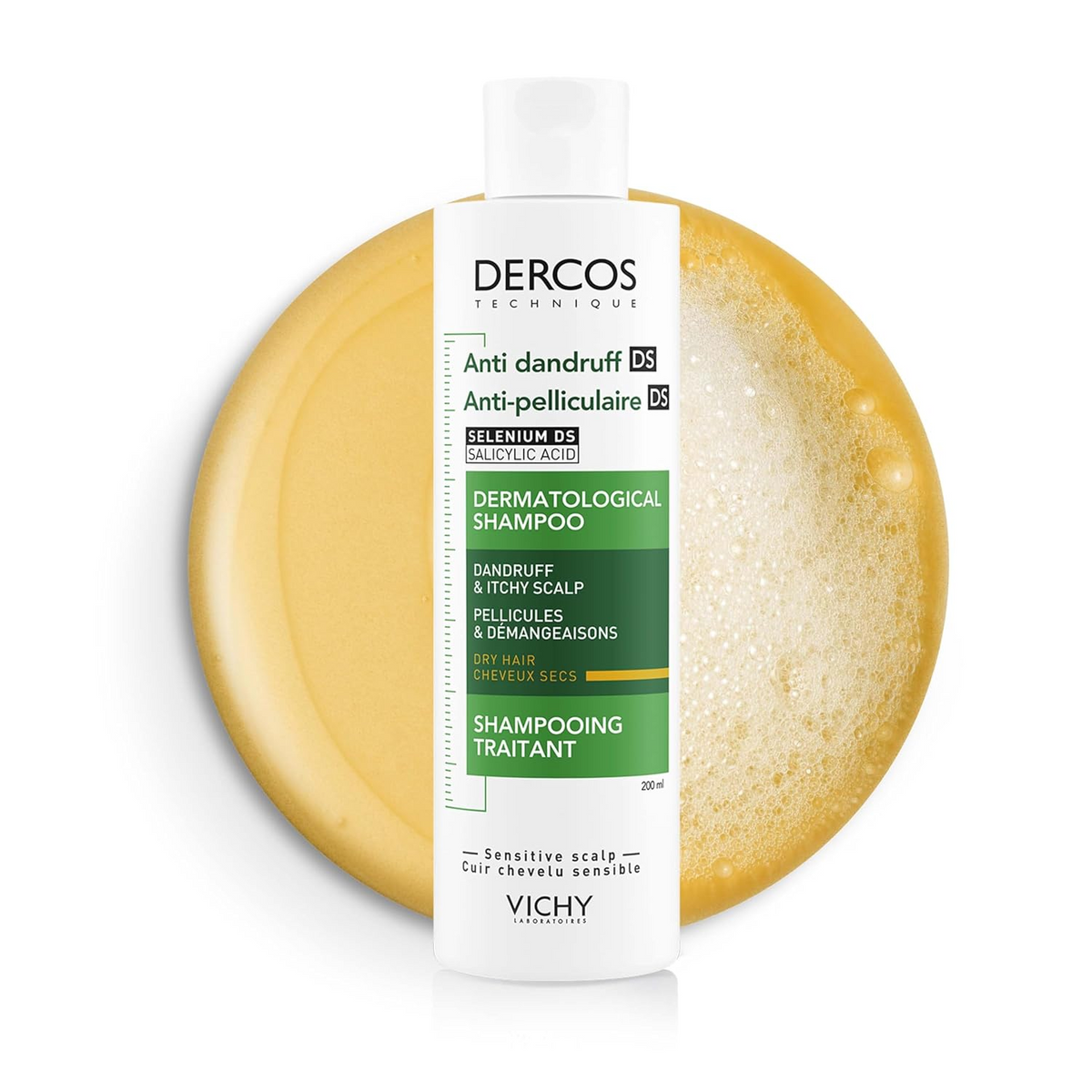 Vichy Dercos Anti Dandruff Dermatological Shampoo - 200ml
