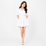 Liangdaodi women's short-sleeve button-down Bath robe - 2165