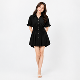 Liangdaodi women's short-sleeve button-down Bath robe - 2165