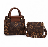 Women’s Double Handle Handbag Set - 9375-1#