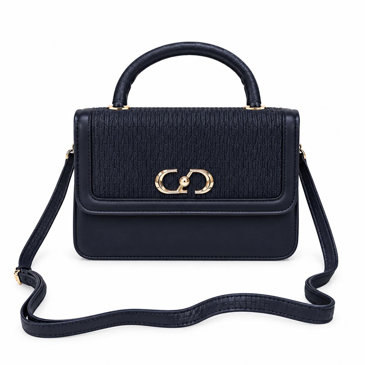 Women’s Textured Top Handle Shoulder Bag - 1030
