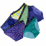 Women’s Printed Brief Panty 3 Pcs Set - 5009