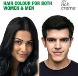 Godrej Rich Creme Hair Color Natural Black 1.00 - 20g + 20ml