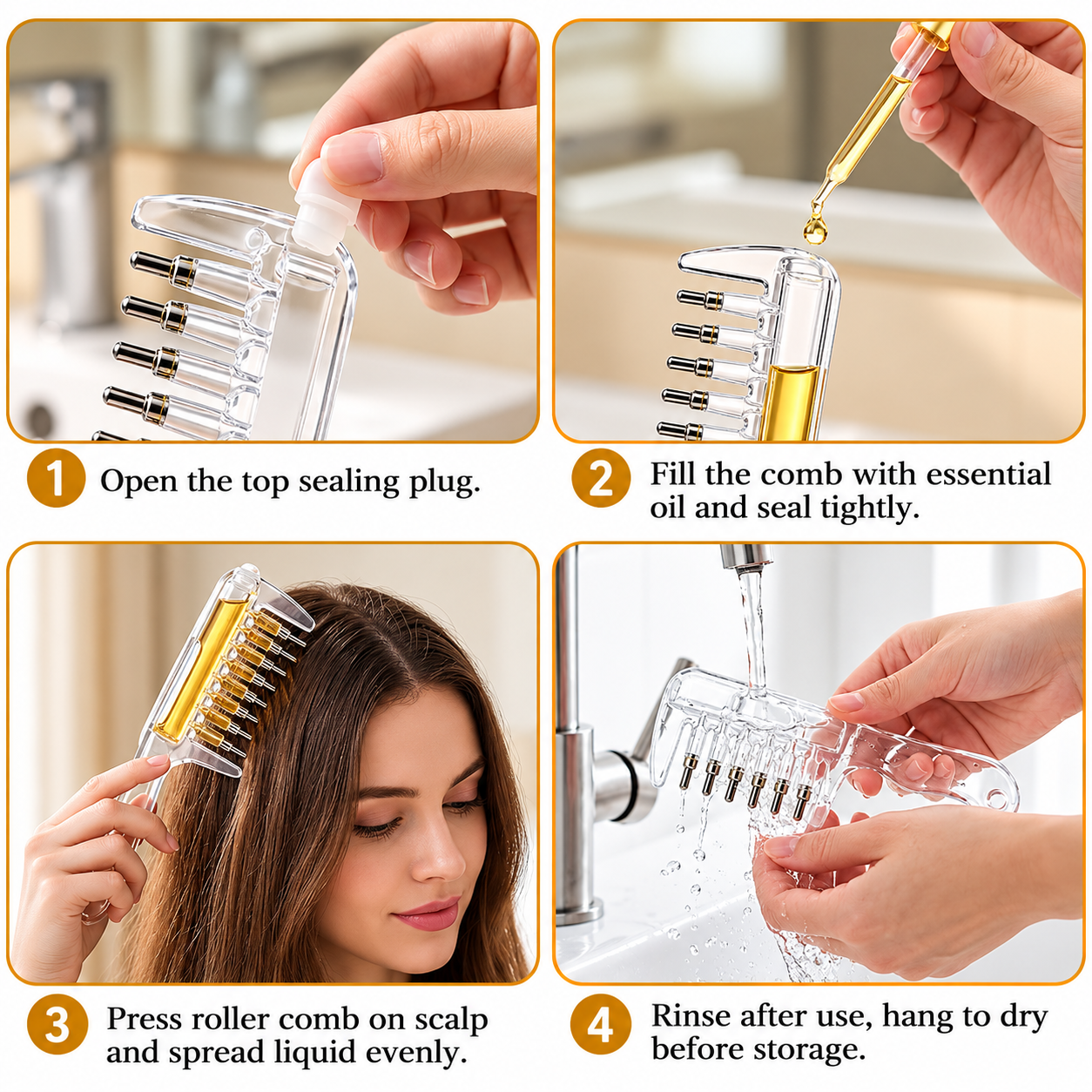 Crystal Scalp Liquid Hair Comb