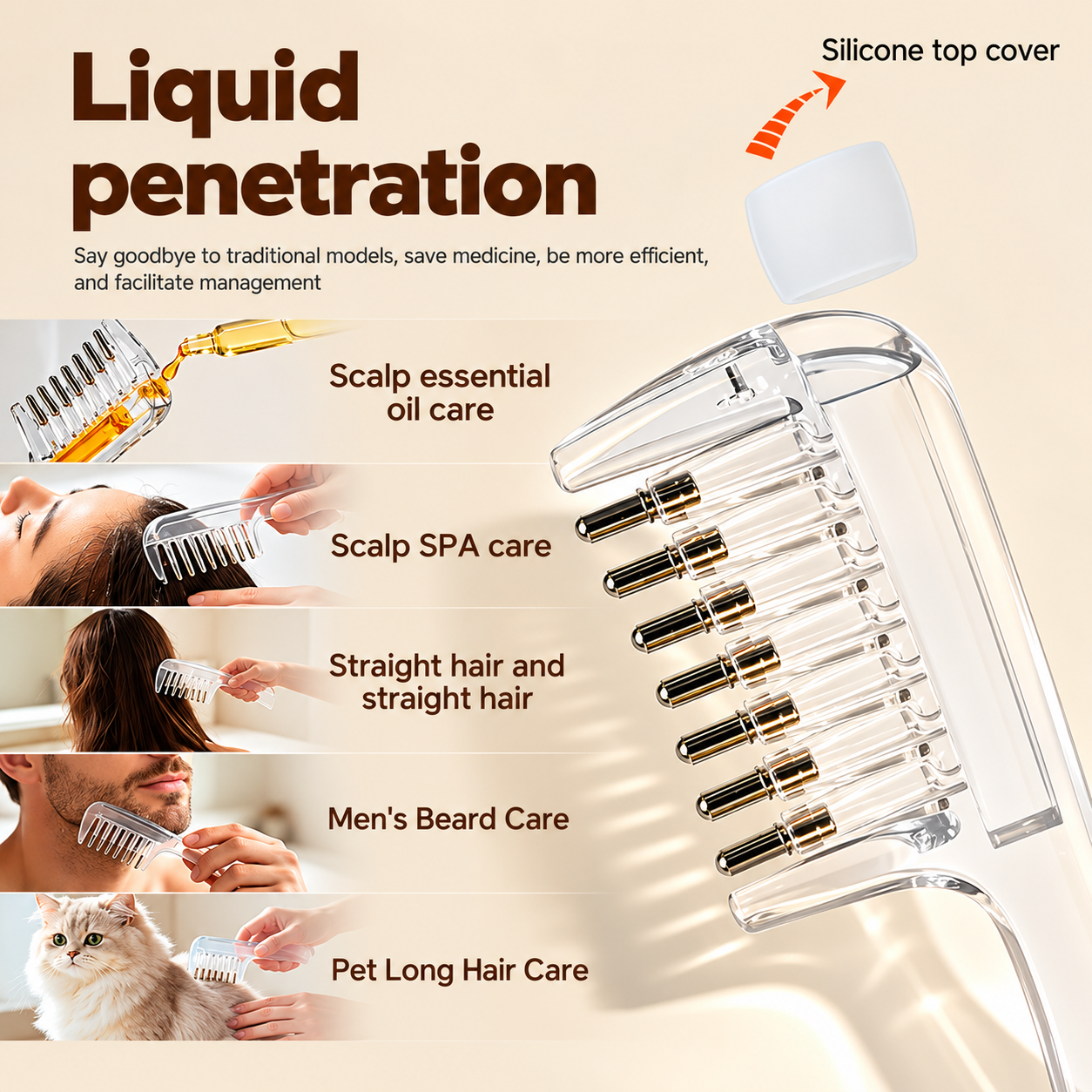 Crystal Scalp Liquid Hair Comb
