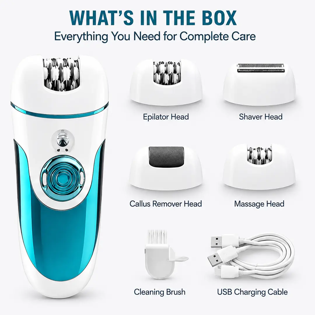 Daling 4-in-1 Rechargeable Lady’s Hair Remover - DL6018