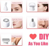 Kemei 5-in-1 Rechargeable Women's Electric Shaver - KM275