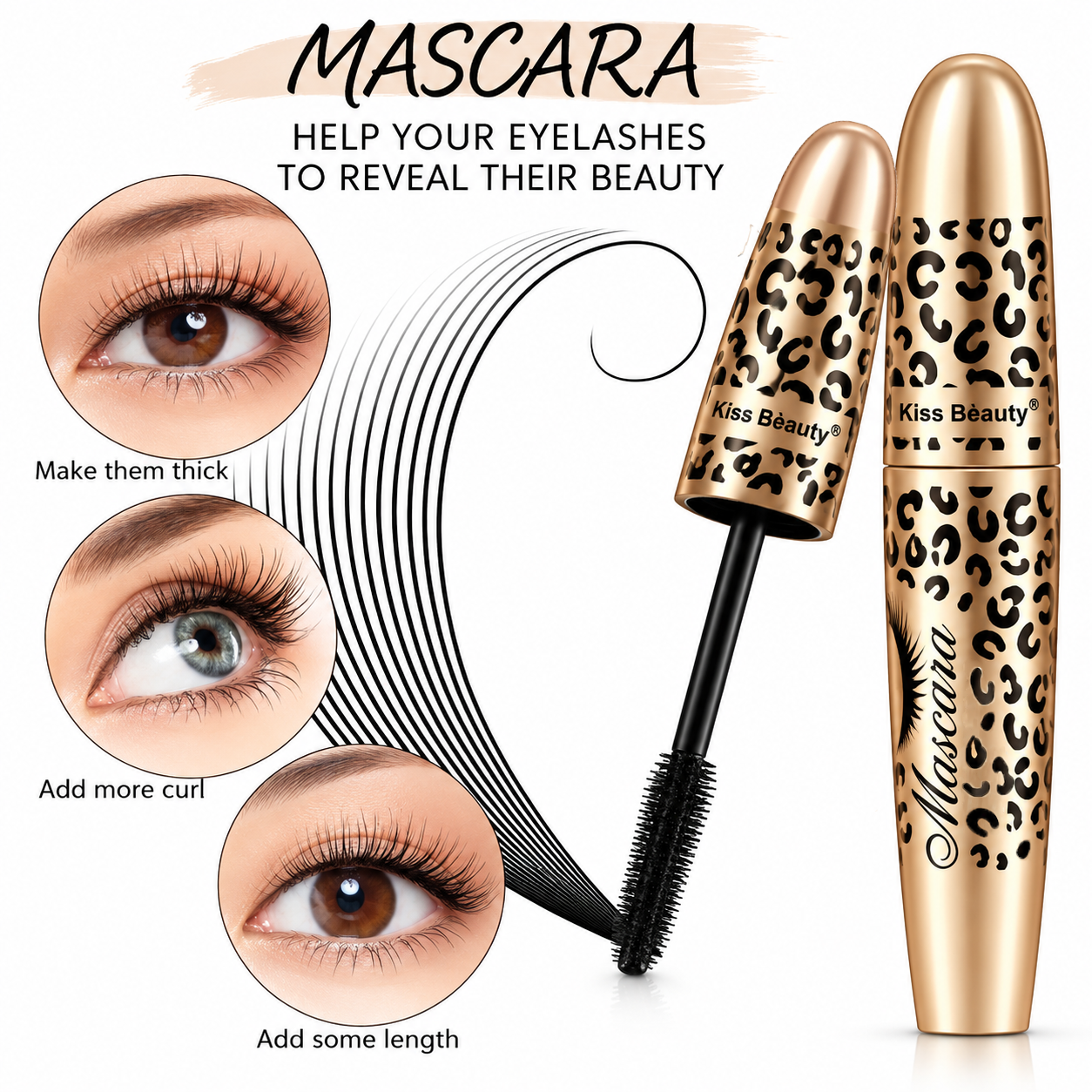 Kiss Beauty Waterproof Mascara