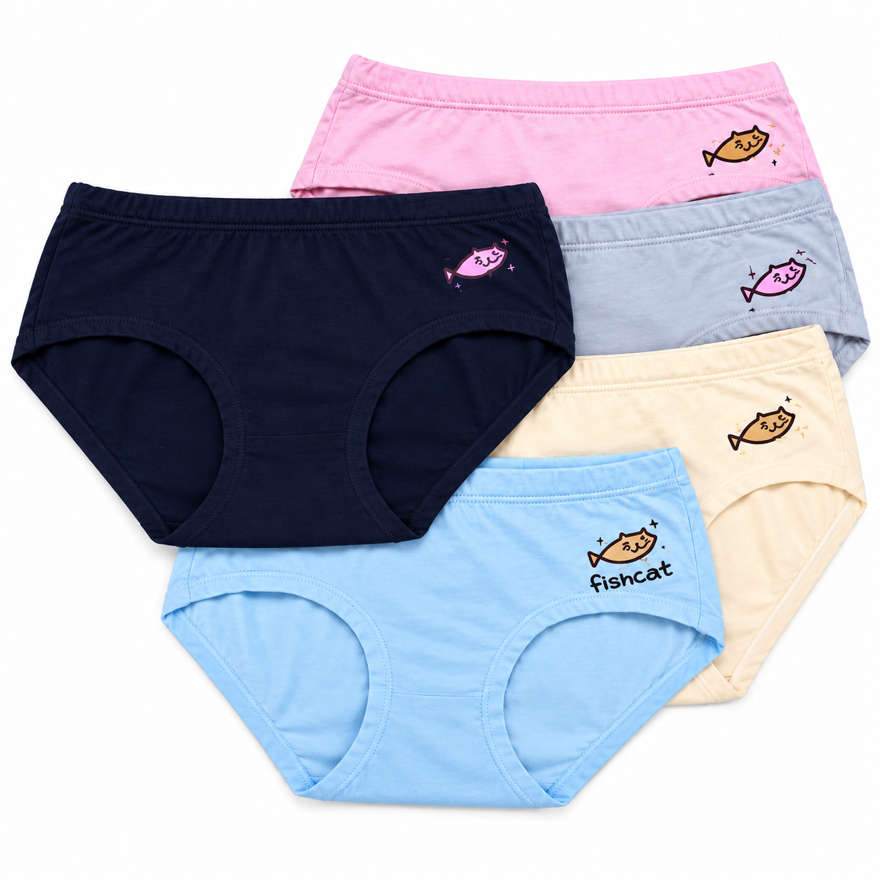 Women’s Cotton Modal Brief Panties 3 Pcs Set - 8671