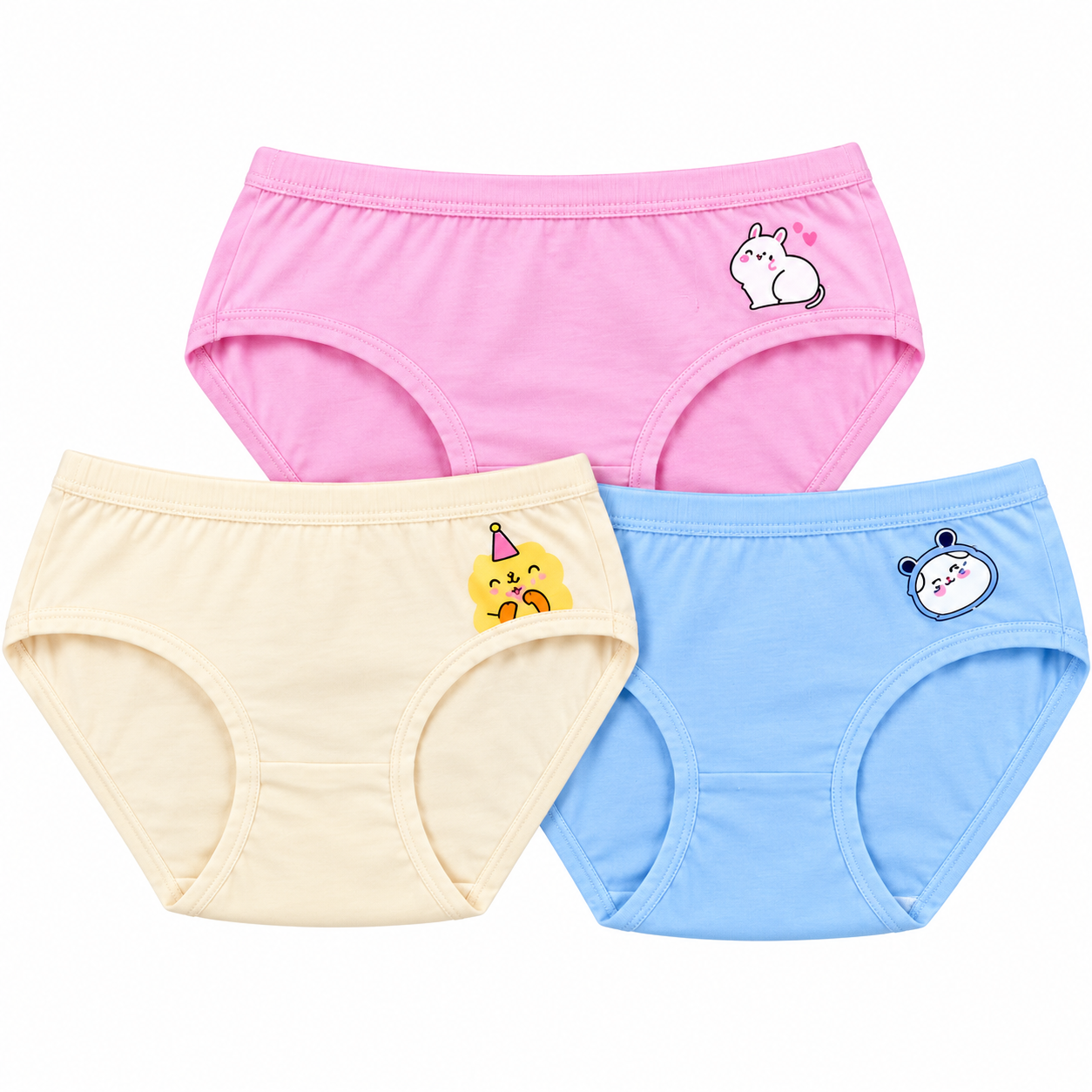 Women’s Regular Fit Panties 3 Pcs Set