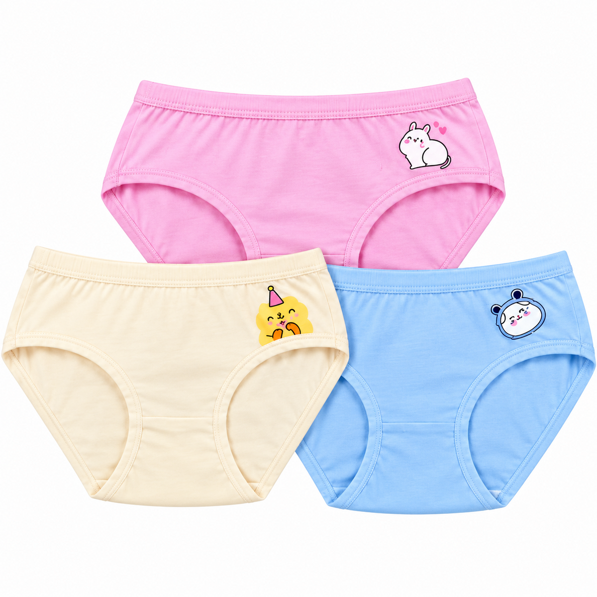Women’s Regular Fit Panties 3 Pcs Set