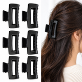 Fashionable Rectangle Shape Hair Clips - 12 Pcs (A-2)