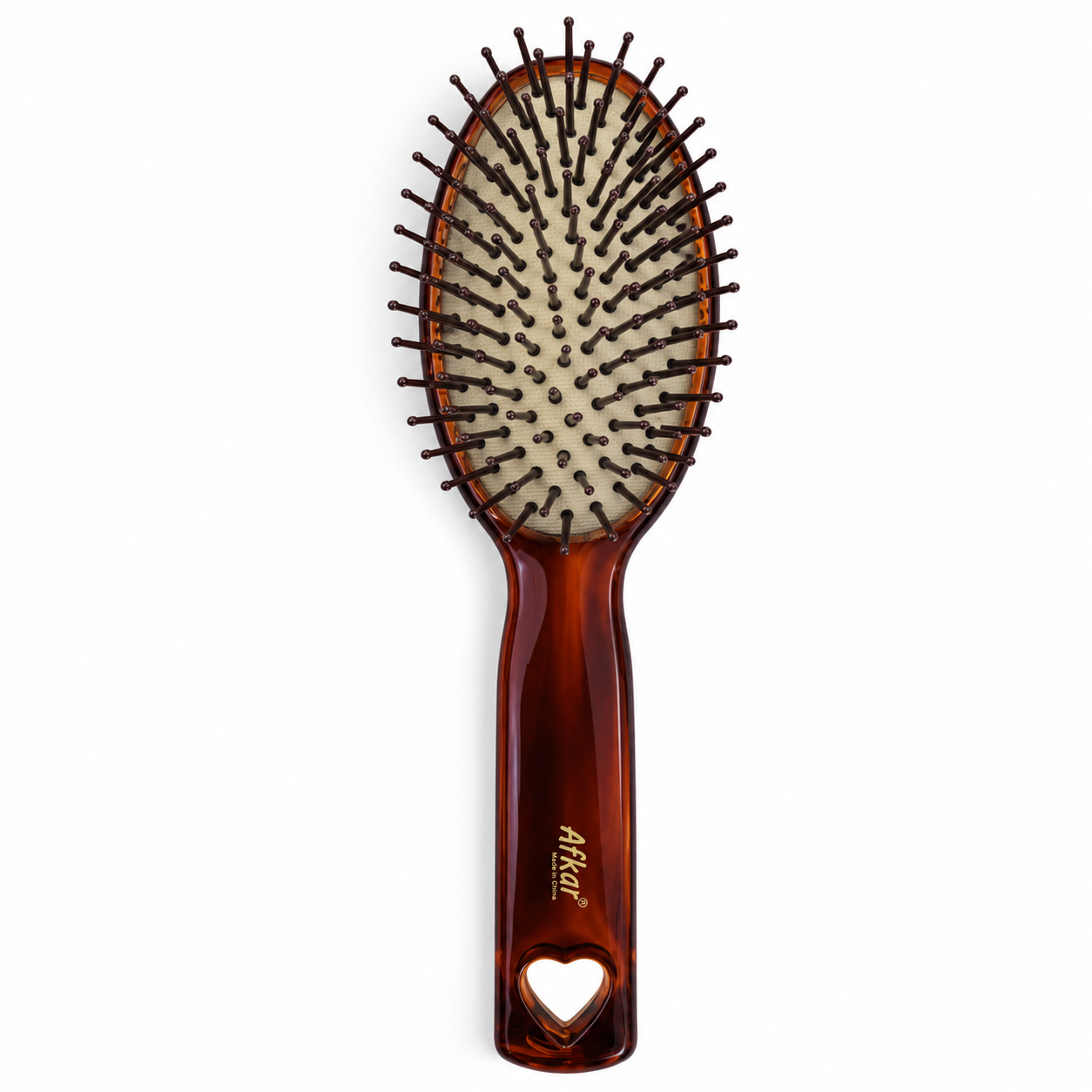 Afkar Brown Oval Paddle Hair Brush