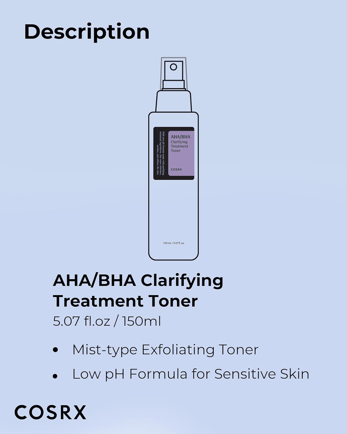 COSRX AHA/BHA Clarifying Treatment Toner - 150ml