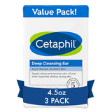 Cetaphil Deep Cleansing Bar Dry To Normal Sensitive Skin - 127g × 3 Pack