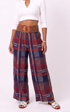 Women's GEPAIMEILIN Belt Wide-Leg Palazzo Pants K-BP-4