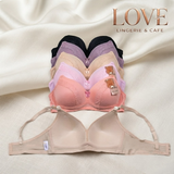 Adjustable Strap Seamless Comfort Bra - 398#